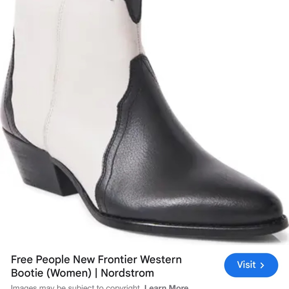 Free People Shoes New Frontier Western Boot in
Arctic Fox Combo - Picture 9 of 13